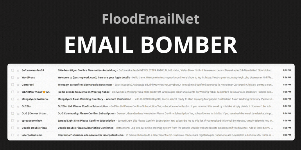 FloodEmailNet